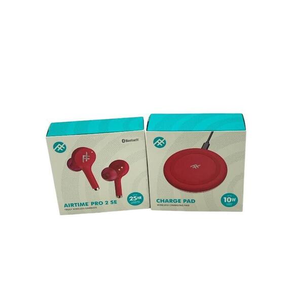 iFrogz Other - iFrogz Airtime Pro 2 SE Truly Wireless Earbuds w/ Charging Pad Red